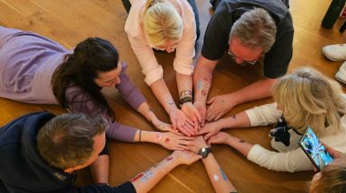 Leadership Coaching Gruppe für Führungskräfte in der Wise Leader Jahresbegleitung mit Teamprozess